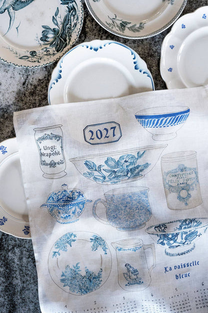 [Pre-order: Shipping Sep./Oct.] Fog Linen Work 2027 Linen Calendar La Vaisselle Bleue