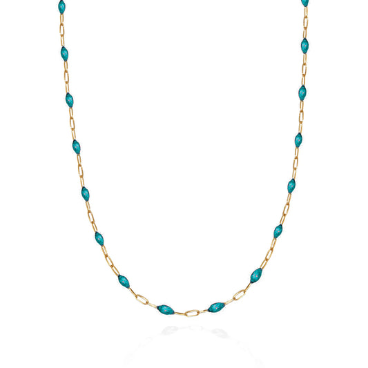 HERMINA ATHENS - Aqua Enamel Chain