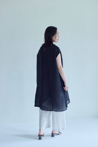 Fog Linen Work Thalia Tunic Black