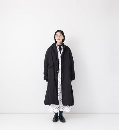 Veritecoeur Garment Dye Long Coat-ST184 - Black