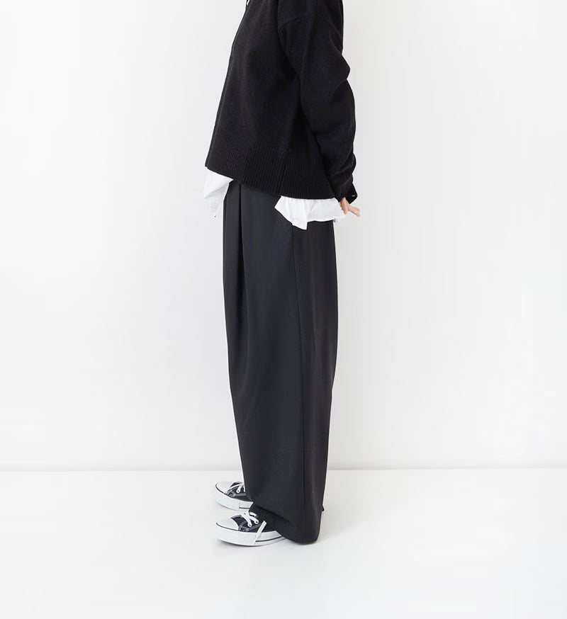 Veritecoeur Smooth Easy Pants - LTD193-Black