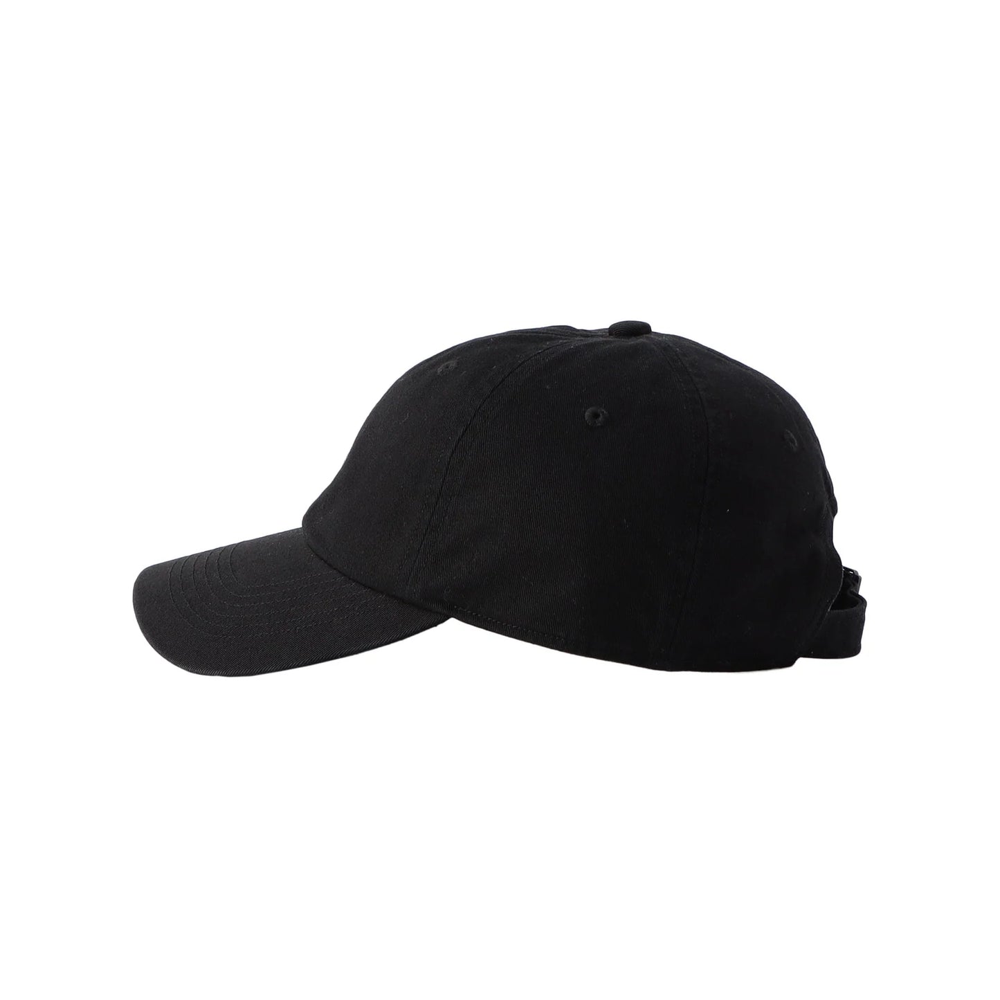 Danton 6-Panel Logo Unisex Chino Cloth Baseball Cap- Black