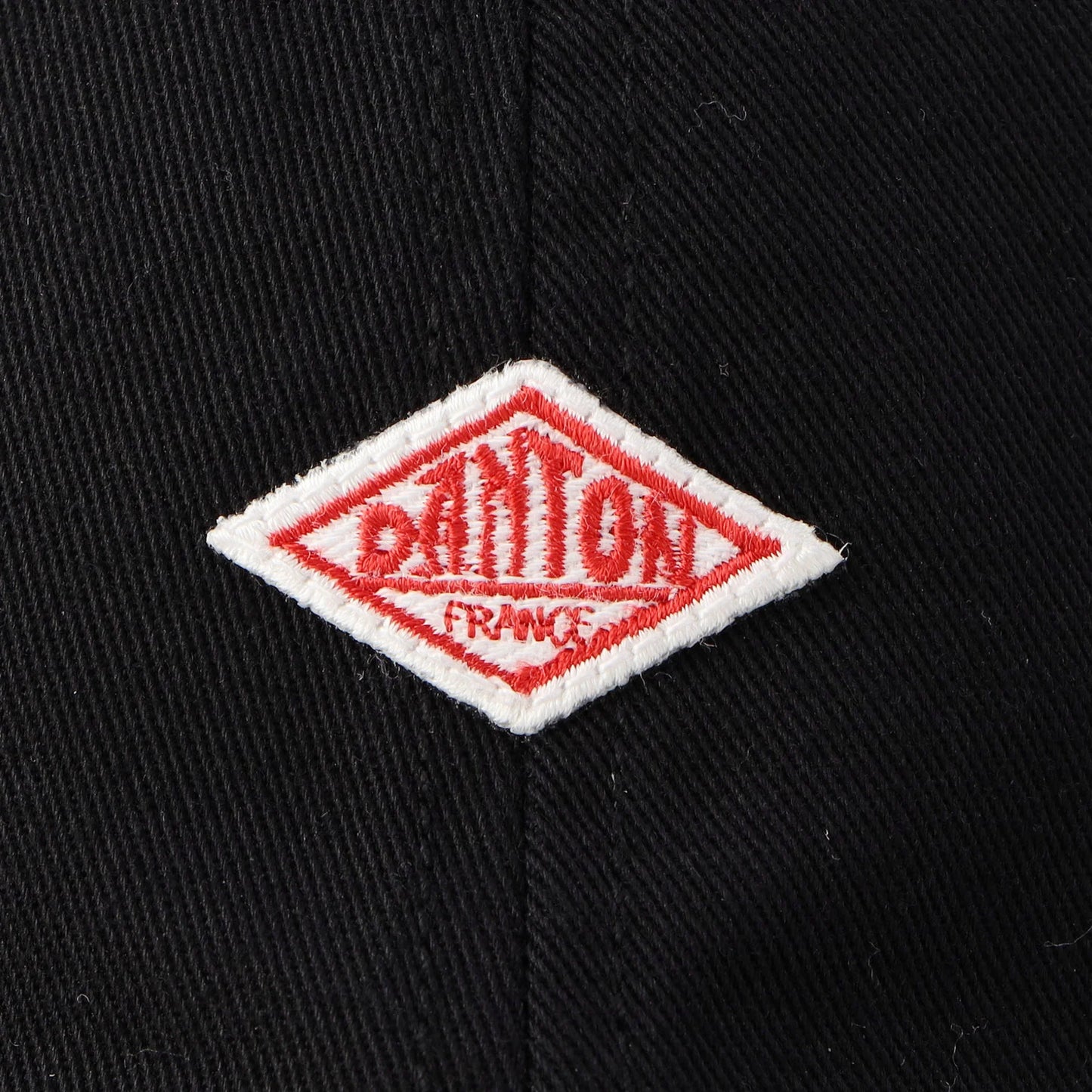 Danton 6-Panel Logo Unisex Chino Cloth Baseball Cap- Black