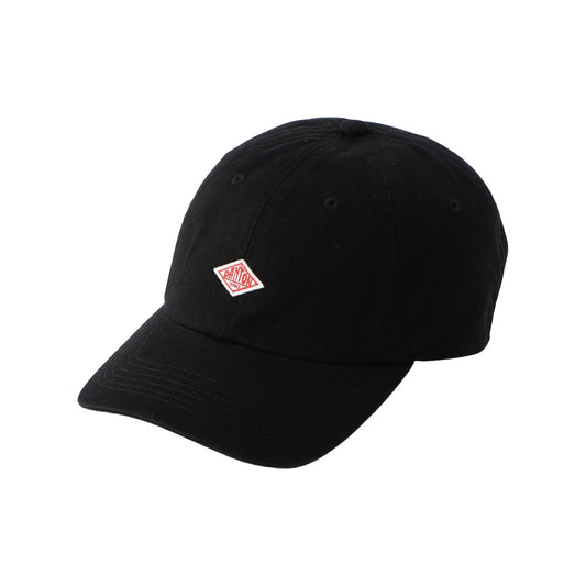 Danton 6-Panel Logo Unisex Chino Cloth Baseball Cap- Black