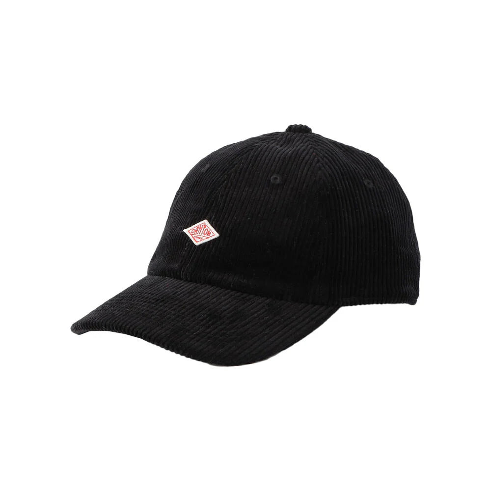 Danton 6-Panel Unisex Corduroy Baseball Cap - Black