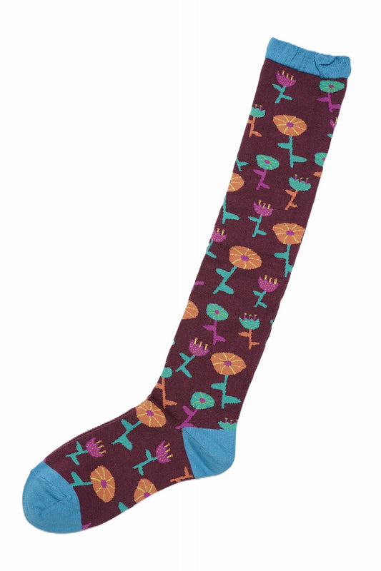 M. & Kyoko Cotton Socks - Brown