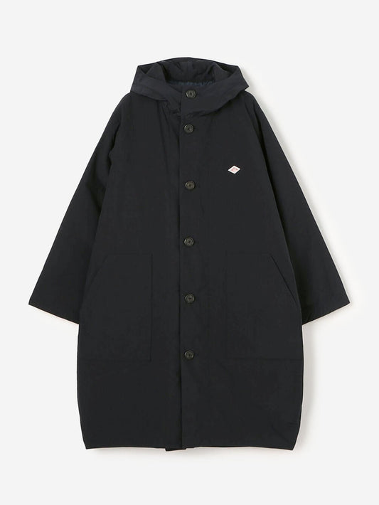 Danton Woman's Taffeta Padded Hooded Coat - Navy