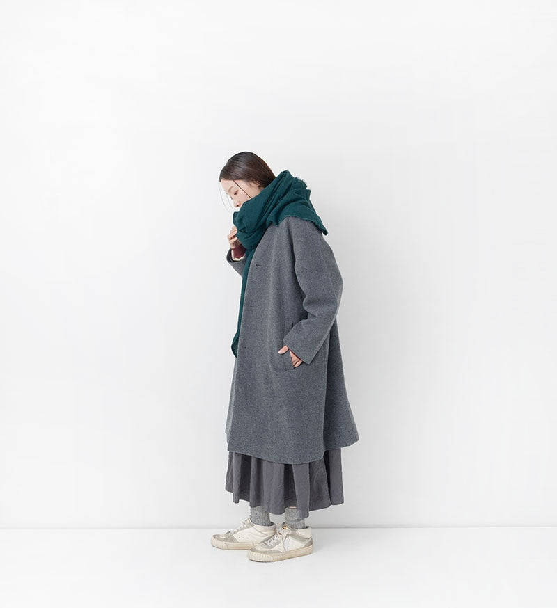 [Arriving Next Monday] Veritecoeur Wool Coat - Grey (One Size Fits All)