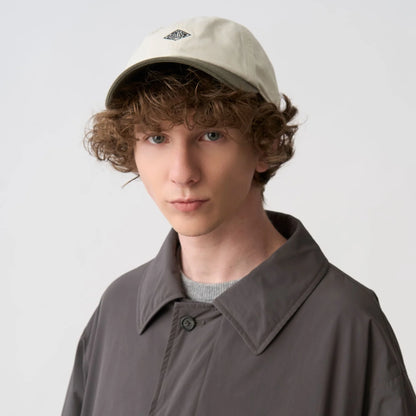 Danton 6-Panel Logo Unisex Chino Cloth Baseball Cap- Ecru * Charcoal