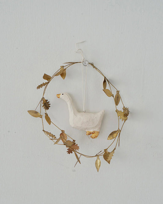 Paper Mache Duck Ornament by Fog Linen Work