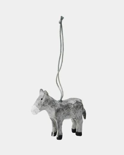 Paper Mache Donkey Ornament by Fog Linen Work