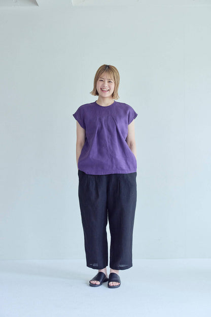Fog Linen Work Jannet Pants Black