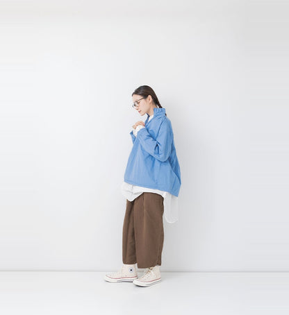 [Arriving Next Monday] Veritecoeur Blouse - Dark Blue (One Size Fits All)