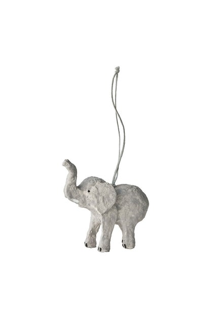 Paper Mache Elephant Ornament by Fog Linen Work