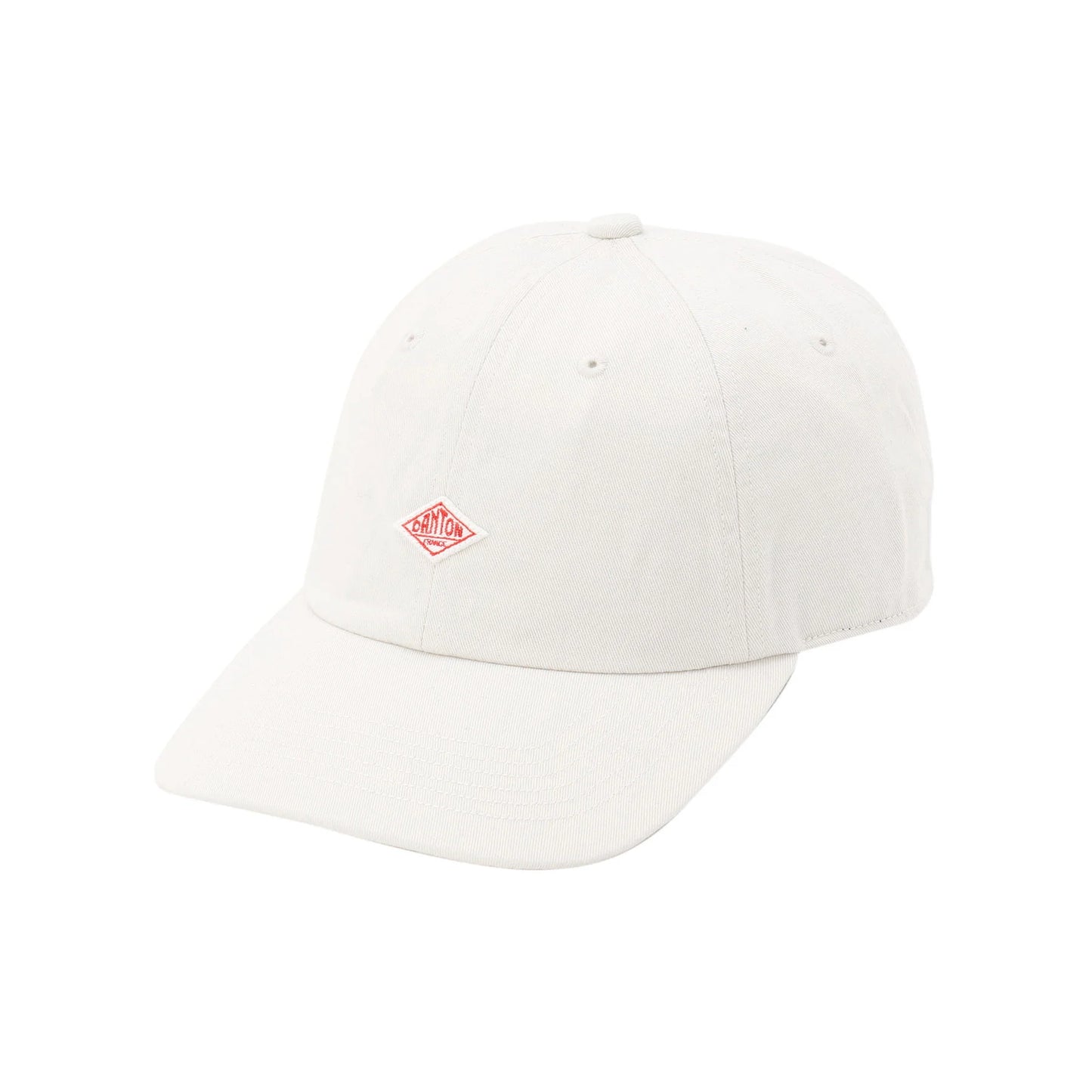 Danton 6-Panel Logo Unisex Chino Cloth Baseball Cap- Ecru