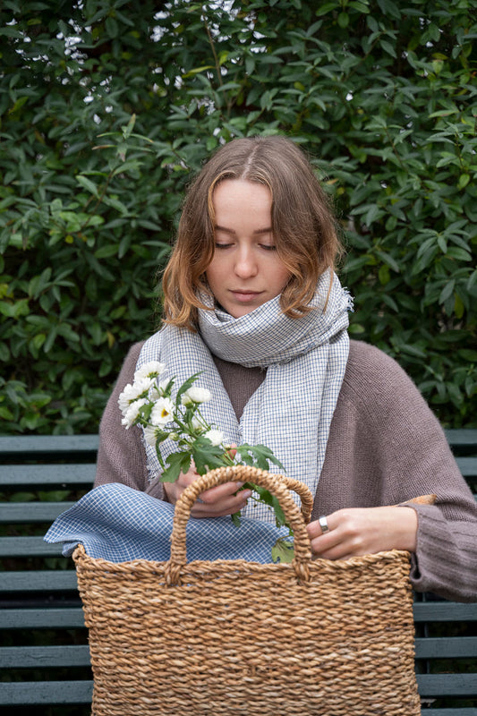 Fog Linen Work Tuz Fringe Linen Scarf - Ethan