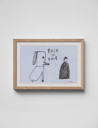 Fine Little Day Poster -Face to Face by Yoshiko Hada