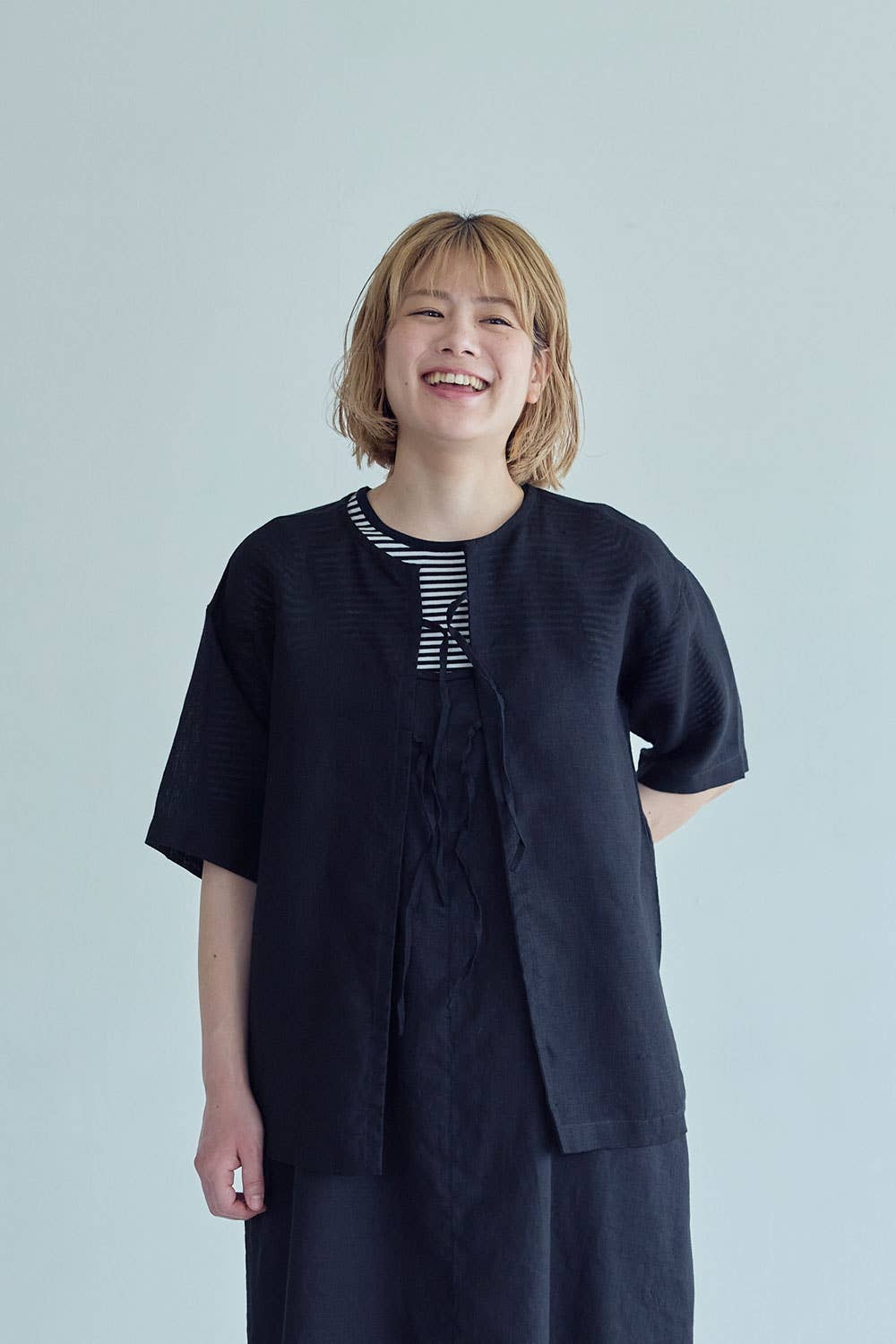Fog Linen Work Anne Top Black