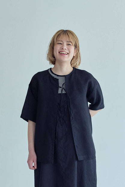 Fog Linen Work Anne Top Black