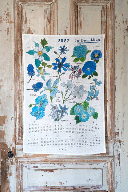 [Pre-order: Shipping Sep./Oct.]Fog Linen Work 2027 Linen Calendar Les Fleurs Bleues