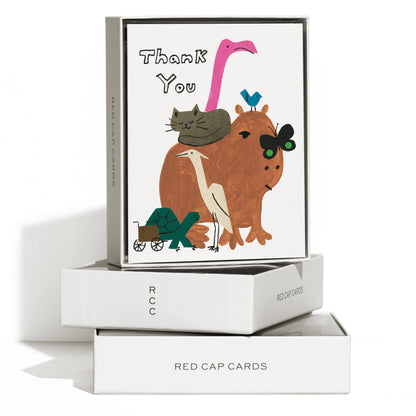 Capybara Friend greeting card