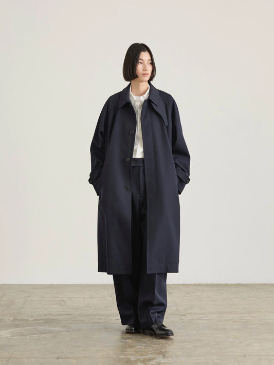 Nicholson & Nicholson Figaro Wool Coat - Navy