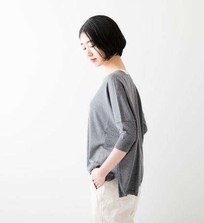 Veritecoeur Cotton-Silk-Cashmere Knit Pullover - Grey (ST-137)