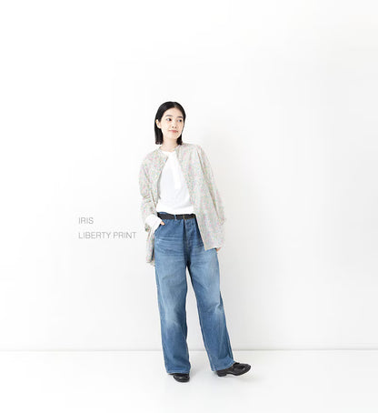 Veritecoeur LIBERTY Print Shirt Blouse - Iris