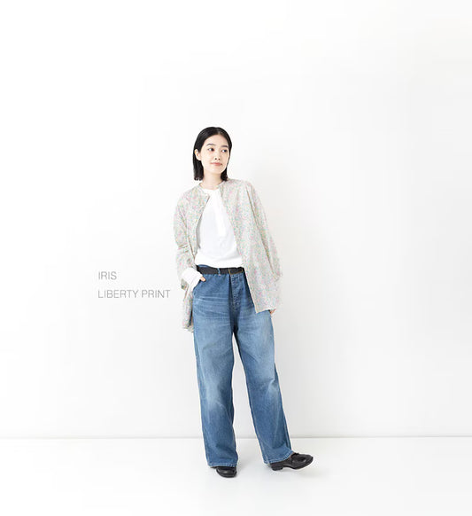 Veritecoeur LIBERTY Print Shirt Blouse - Iris