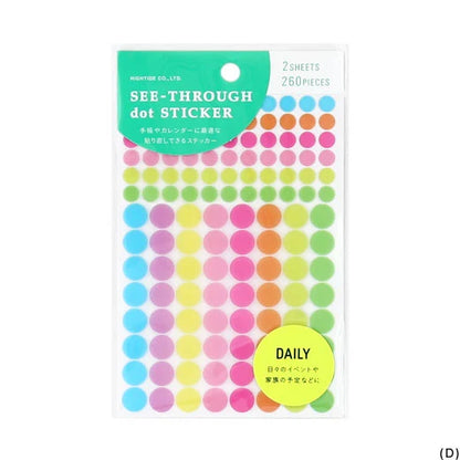 HIGHTIDE See-through Dot Sticker