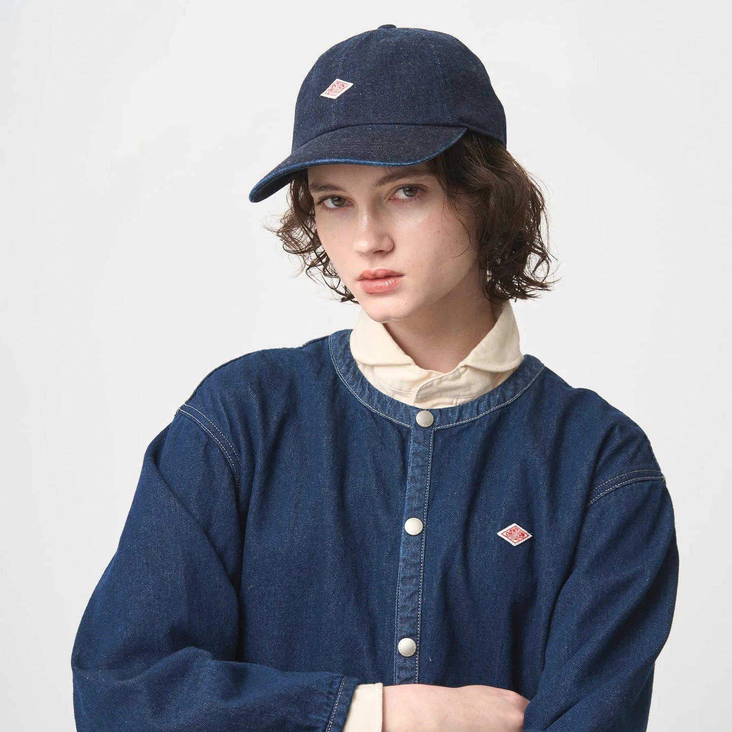 Danton 6 Panel Washed Denim Baseball Cap