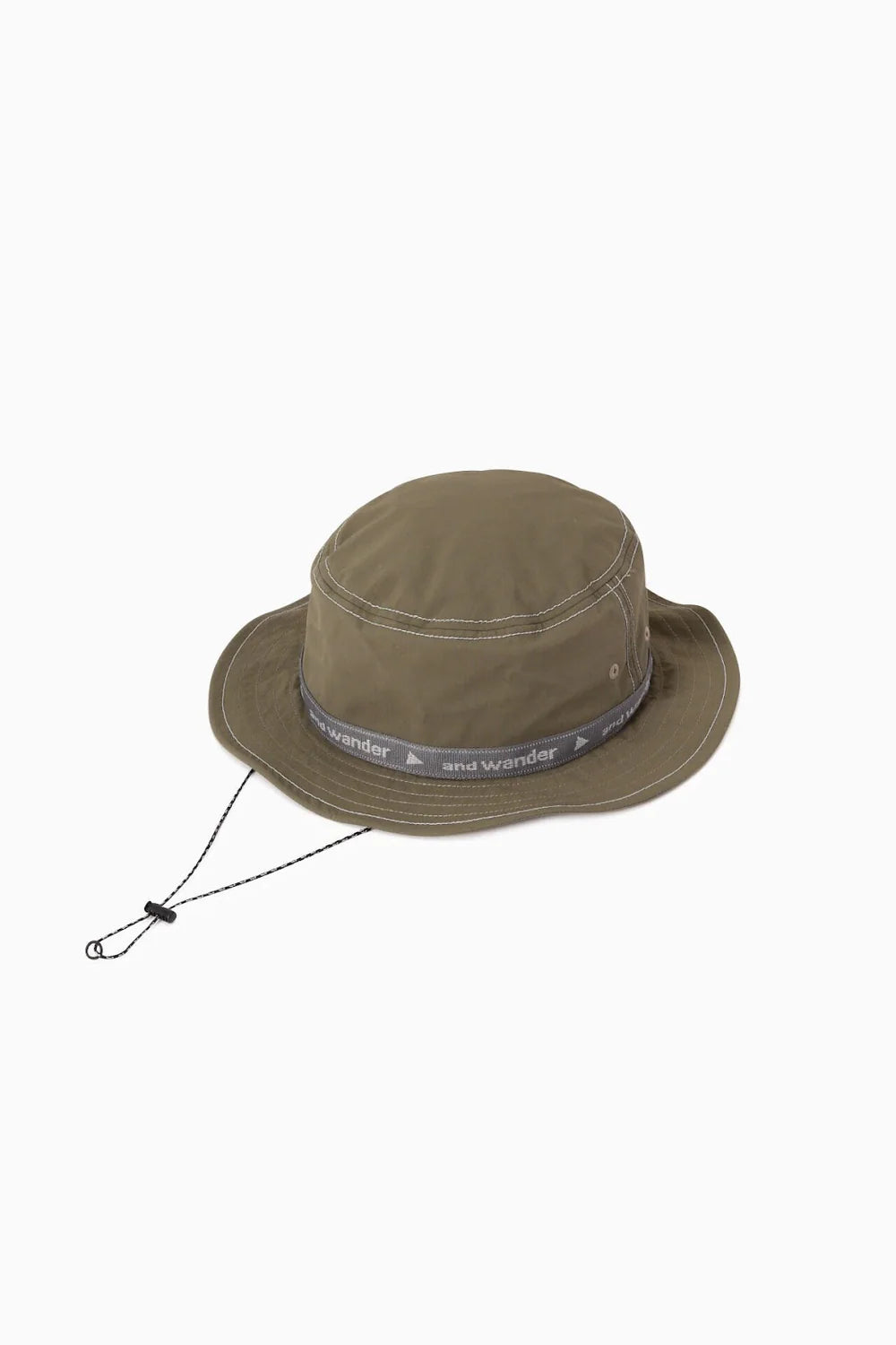 And Wander Tape Bucket Hat - Olive