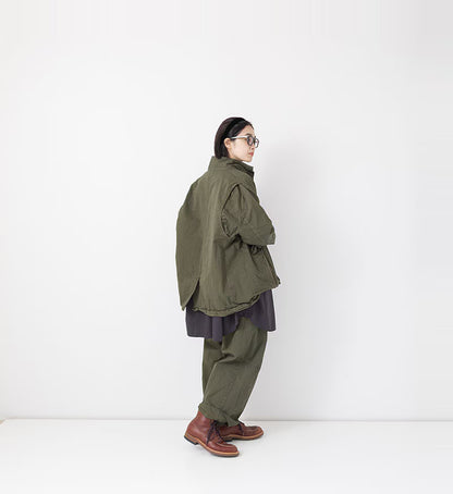 Veritecoeur Garment Dye Short Coat-ST-0183-Khaki