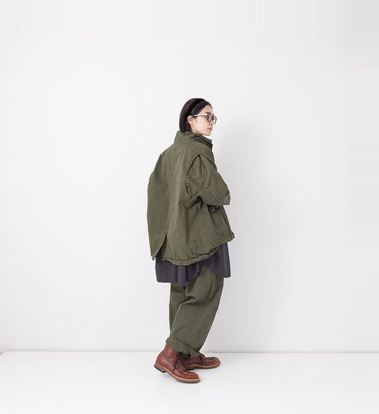 Veritecoeur Garment Dye Short Coat-ST-0183-Khaki