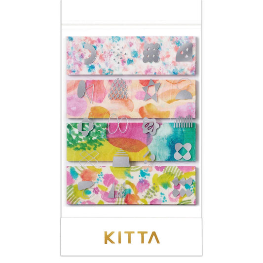 King Jim Kitta Collage Washi Tape Set - Red