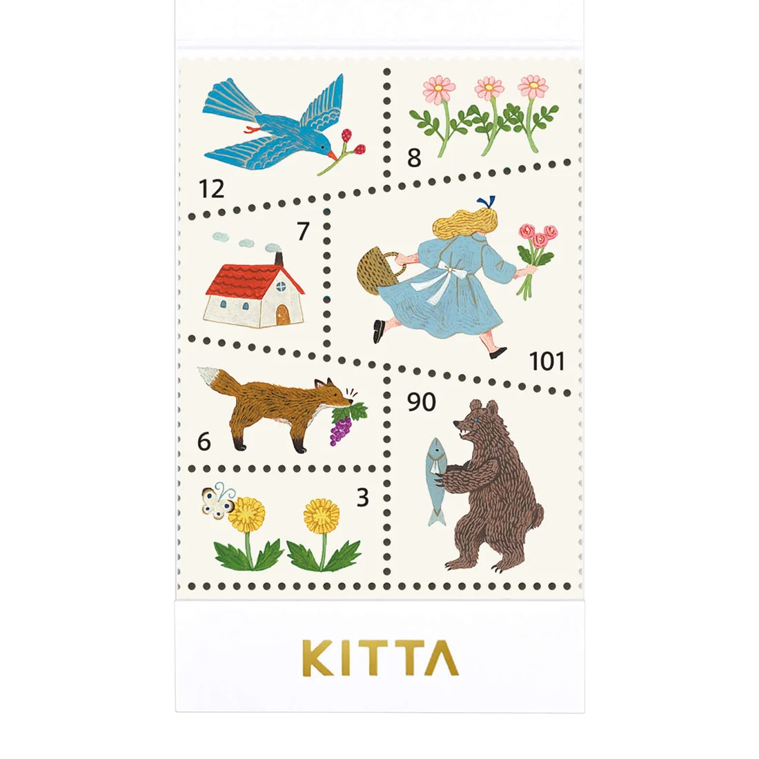 King Jim Kitta Sticker Sheet - Forest Morning
