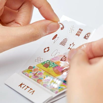 King Jim Kitta Collage Washi Tape Set - Red