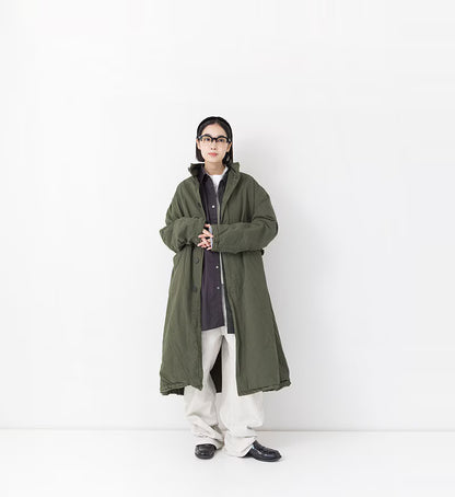 Veritecoeur Garment Dye Long Coat-ST184 - Khaki