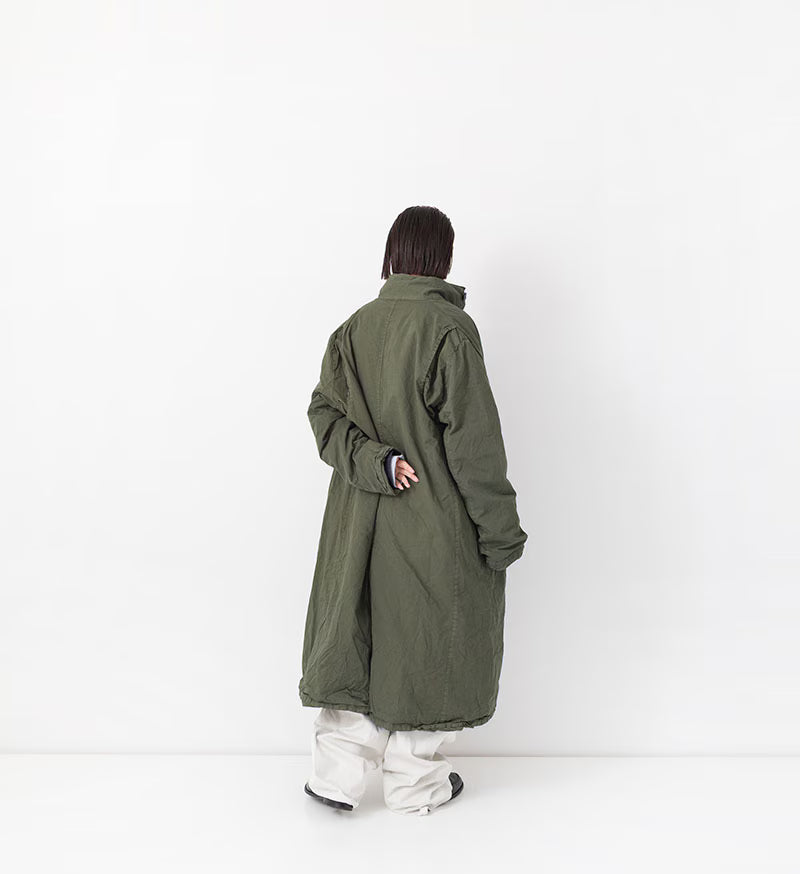 Veritecoeur Garment Dye Long Coat-ST184 - Khaki