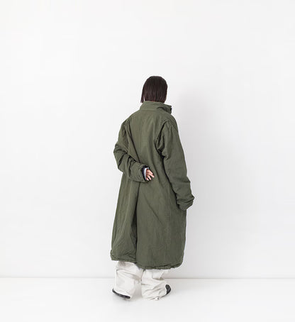 Veritecoeur Garment Dye Long Coat-ST184 - Khaki