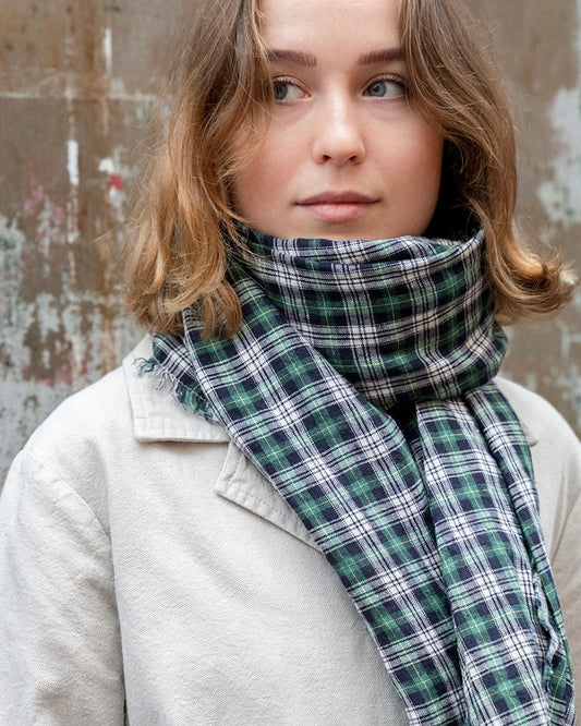 Fog Linen Work Tuz Fringe Linen Scarf - Logan