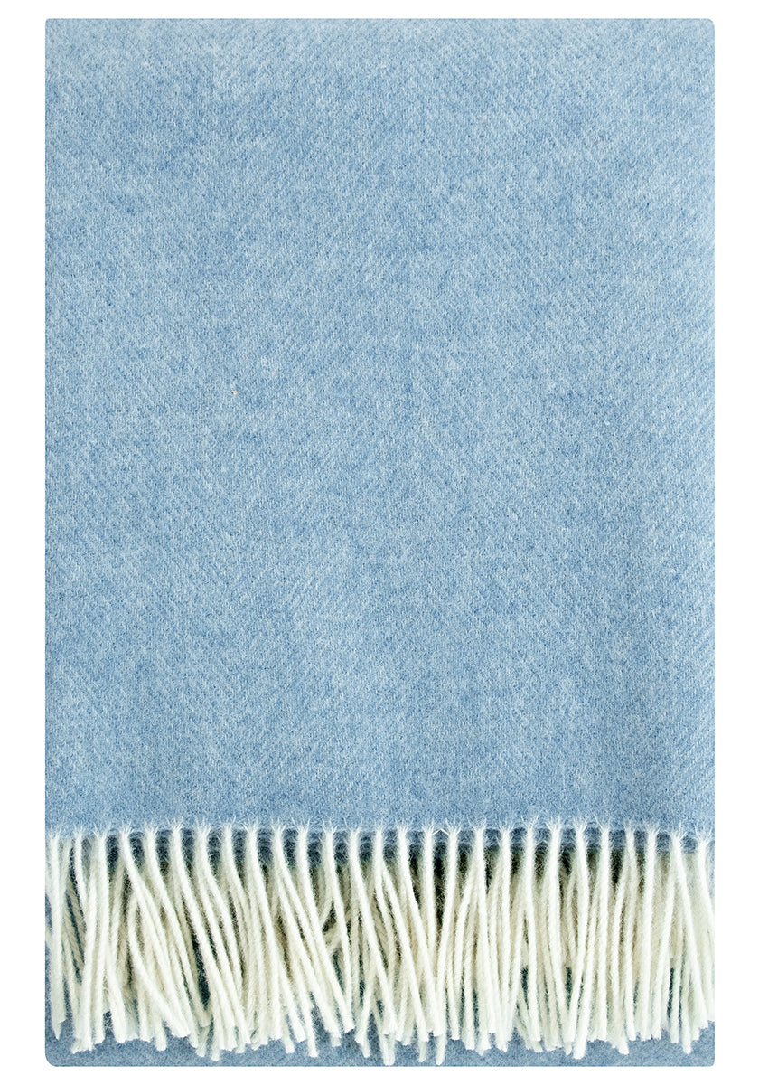 Lapuan Kankurit ARVO Blanket - White-Natural Dyed Woad
