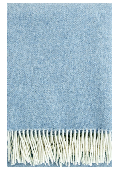 Lapuan Kankurit ARVO Blanket - White-Natural Dyed Woad
