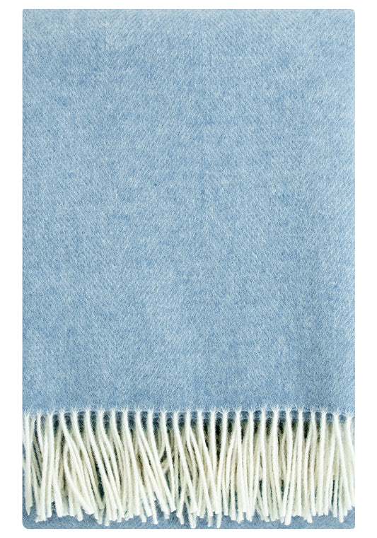 Lapuan Kankurit ARVO Blanket - White-Natural Dyed Woad