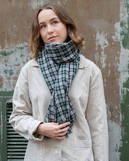Fog Linen Work Tuz Fringe Linen Scarf - Logan