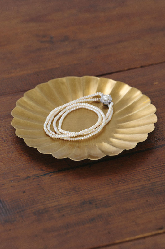 Fog Linen Work Brass Round Pedal Plate - M