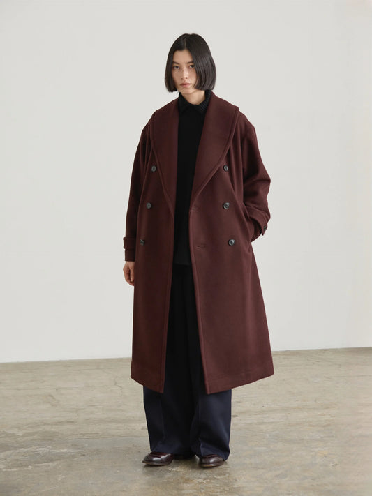 Nicholson & Nicholson Morris Wool Coat - Brown