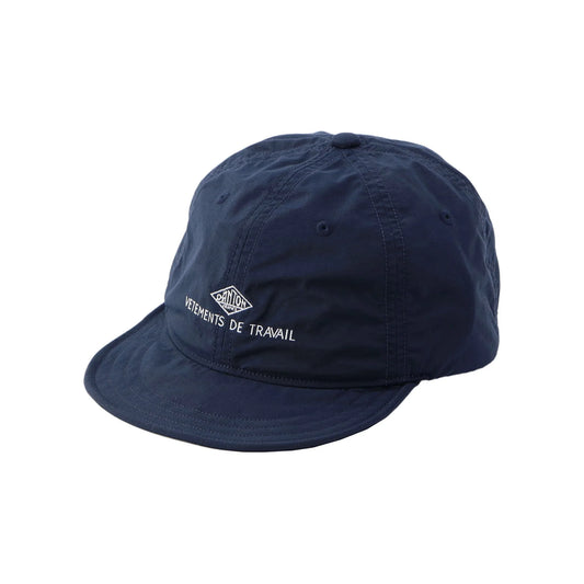 Danton 6-Panel Nylon Taffeta Flat Brim Baseball Cap - Navy