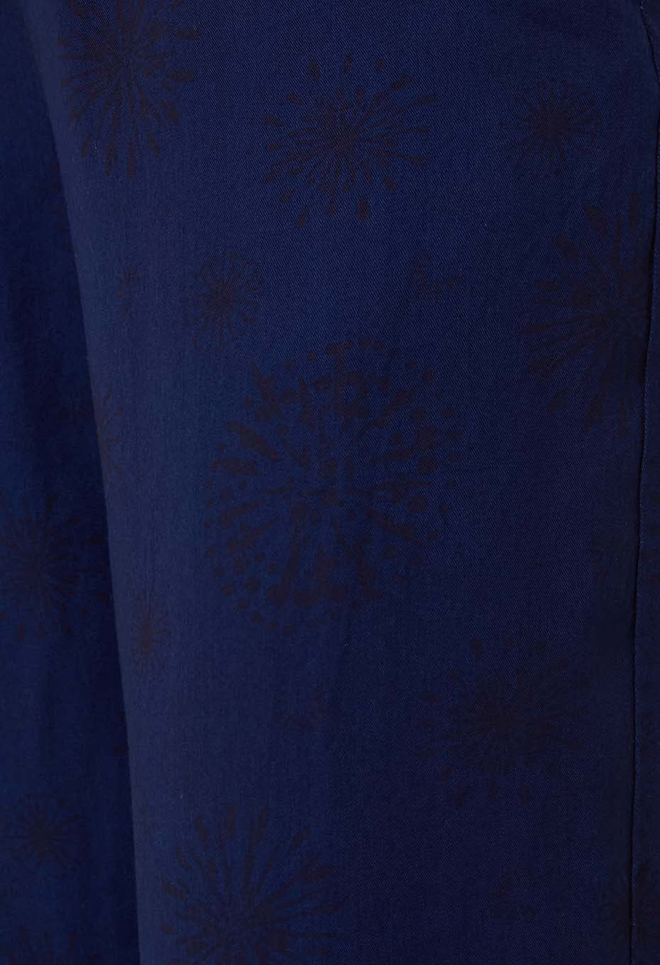 Blue Blue Japan Indigo Lyocell Hanabi Pattern Pants