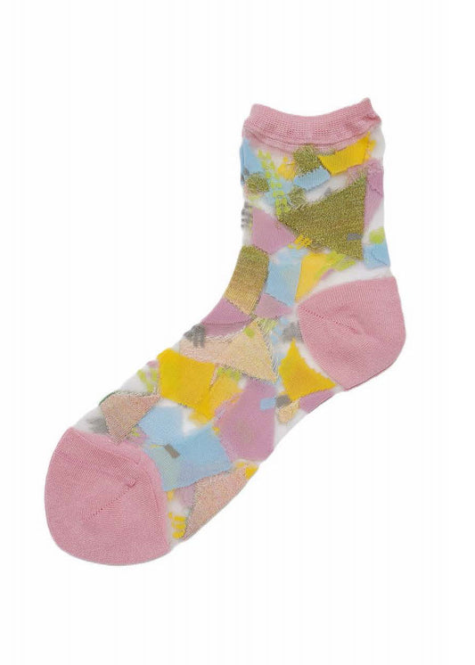M. & Kyoko Cotton Short Socks - Pink (1122)